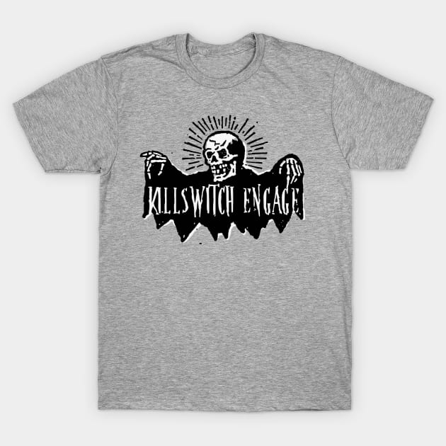 killswitch engage skeleton skull T-Shirt by cenceremet